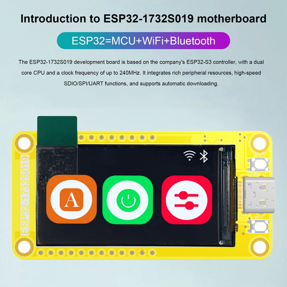 ESP32-S3 1.9インチ スクリーン開発ボード Wifi Bluetooth 170*320 ディスプレイ TFT モジュール