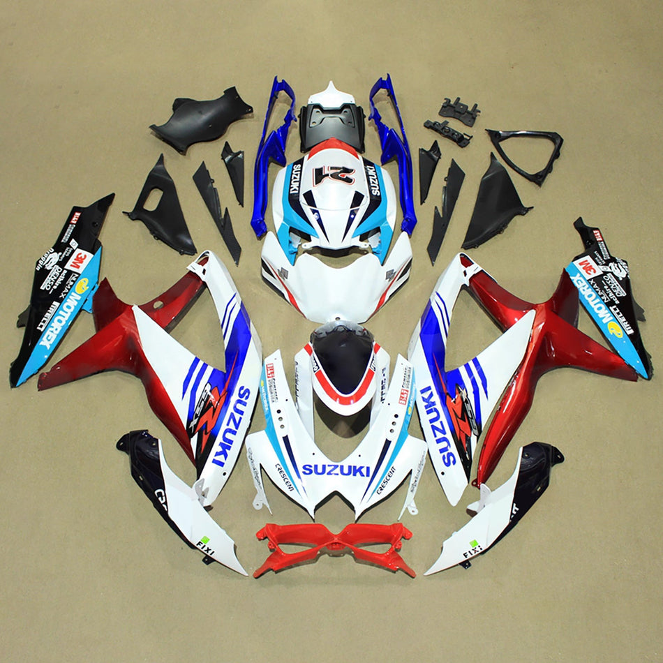 スズキ GSXR 600/750 2008-2010 K8 用 インジェクションフェアリングキット ボディワーク プラスチック ABS