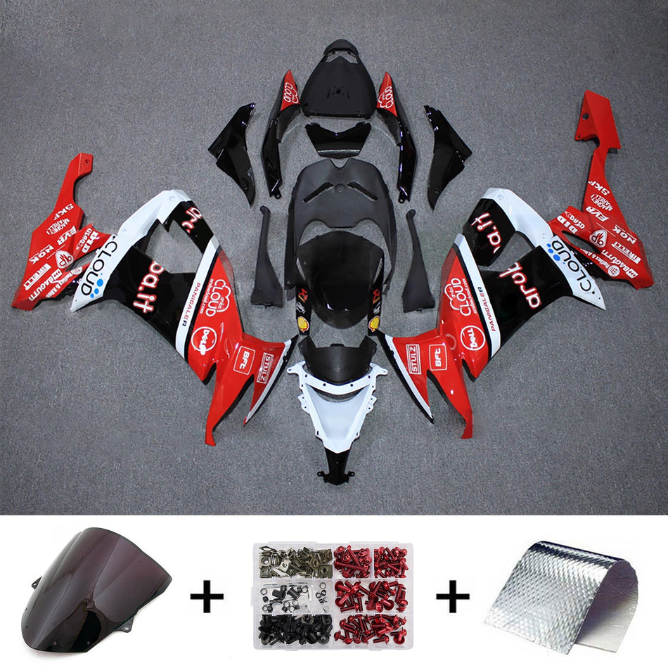 インジェクションフェアリングキット ボディワーク プラスチック ABS カワサキ ZX10R 2008-2010 に適合