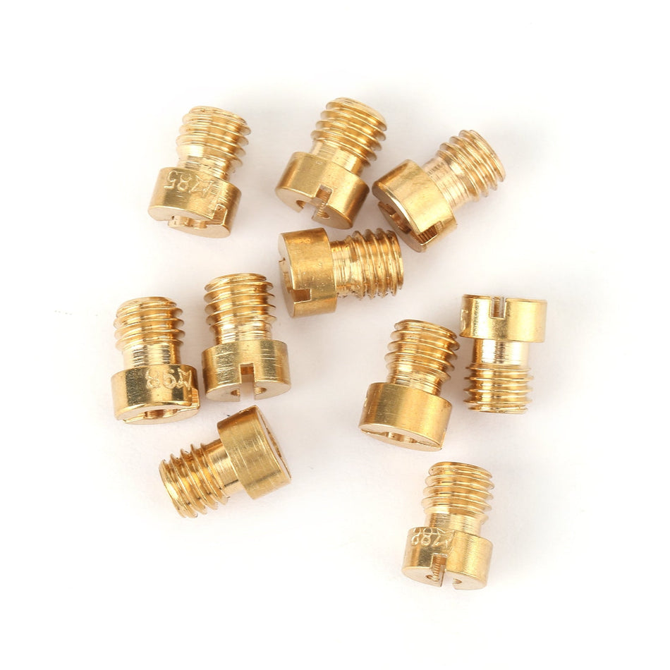 10PCS 5MMキャブレターメインジェットノズルセットDellortoキャブレター75-98キャブレター用汎用