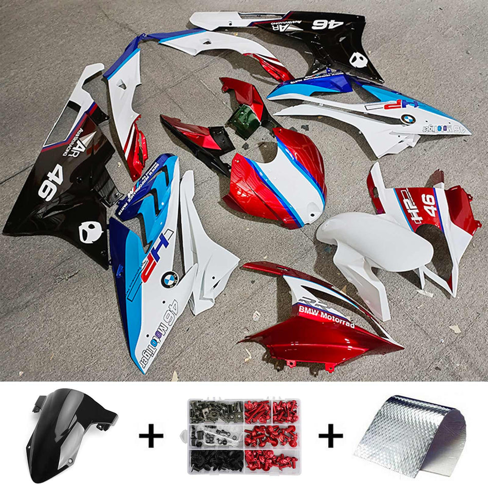 2019-2022 BMW S1000RR Amotopart インジェクションフェアリングキット ボディワーク プラスチック ABS #122