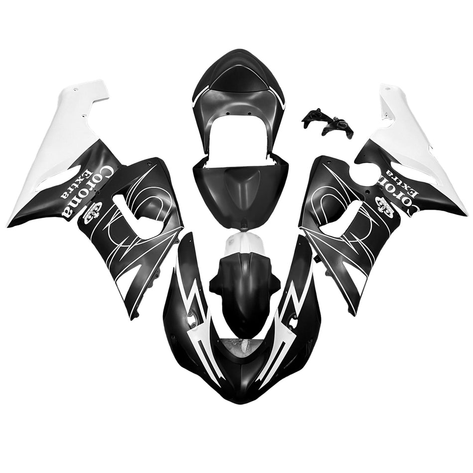 インジェクションフェアリングキット ボディワーク プラスチック ABS カワサキ ZX6R 636 2005-2006 に適合