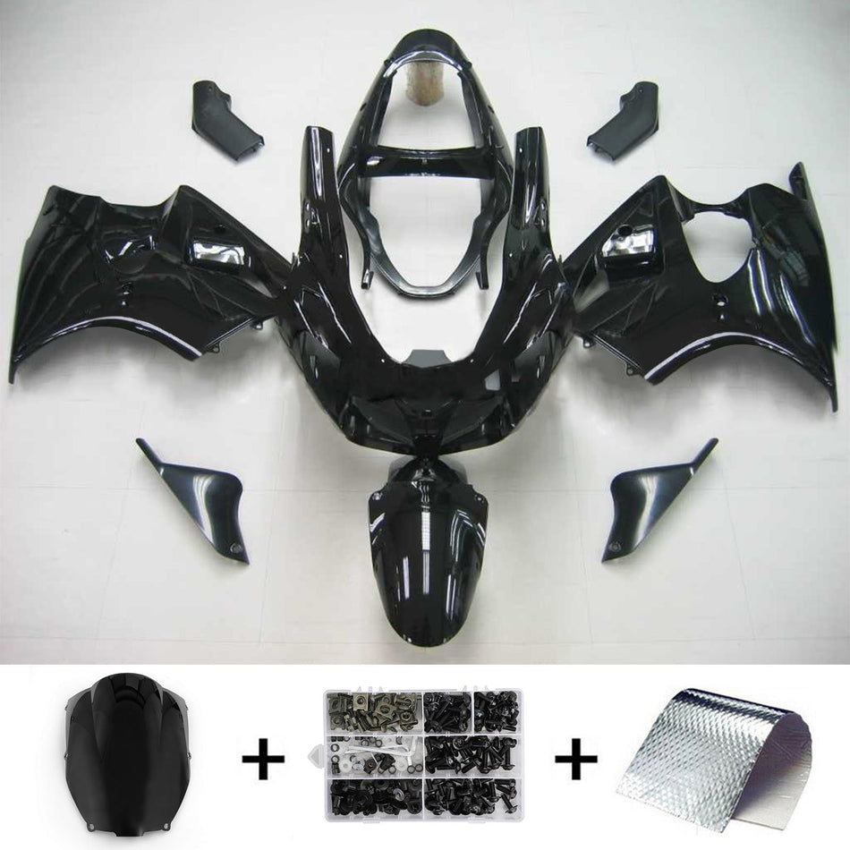 2000-2002 カワサキ ZX6R 636 2005-2008 カワサキ ZZR600 Amotopart インジェクションフェアリングキット ボディワーク プラスチック ABS #103