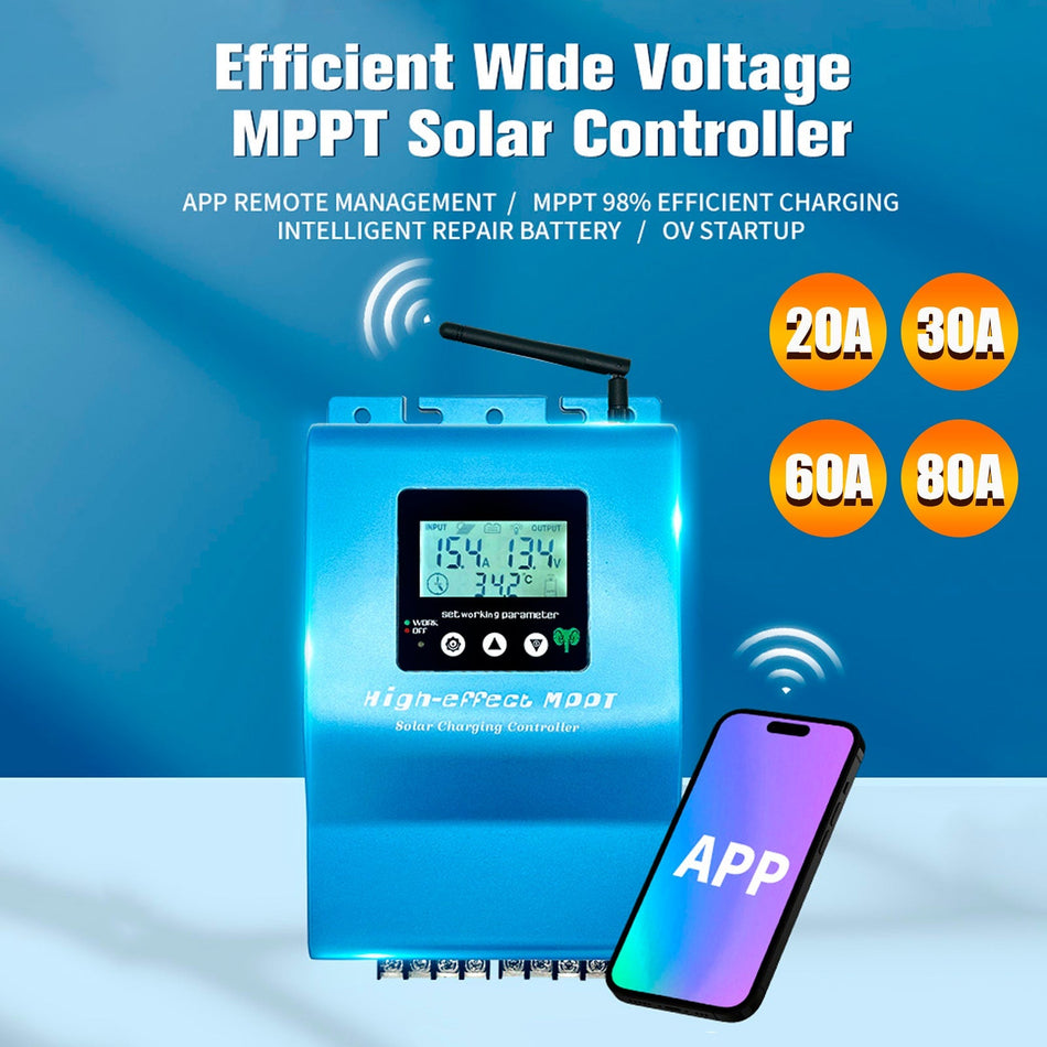 20A/30A/60A/80A MPPTソーラーコントローラー0V起動インテリジェント修理バッテリー