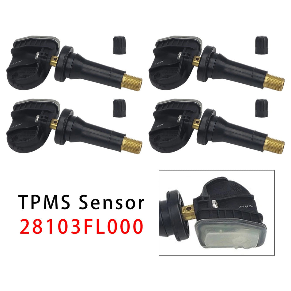 スバル インプレッサ アウトバック クロストレック用 TPMSタイヤ空気圧センサー 4個セット 28103FL000