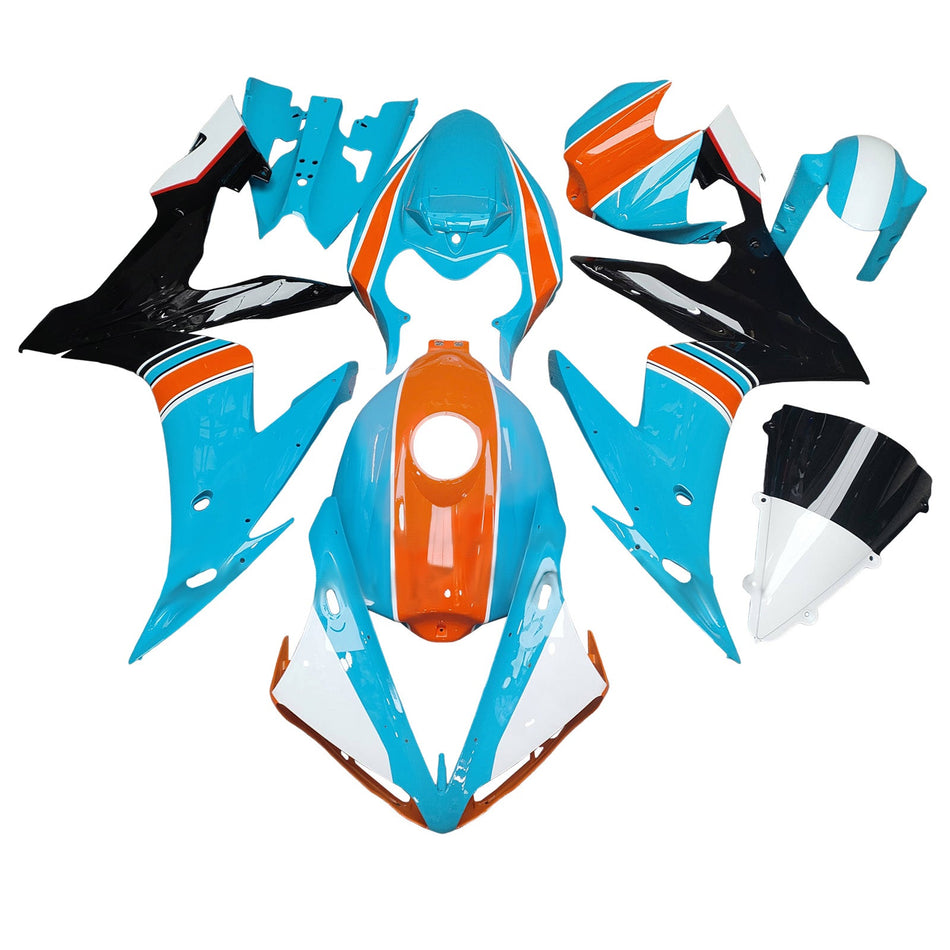 インジェクションフェアリングキット ボディワーク プラスチック ABS ヤマハ YZFR1 YZF-R1 2004-2006用