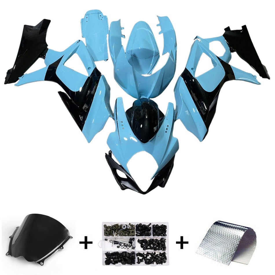 スズキ GSXR1000 2007-2008 K7 用 インジェクションフェアリングキット ボディワーク プラスチック ABS