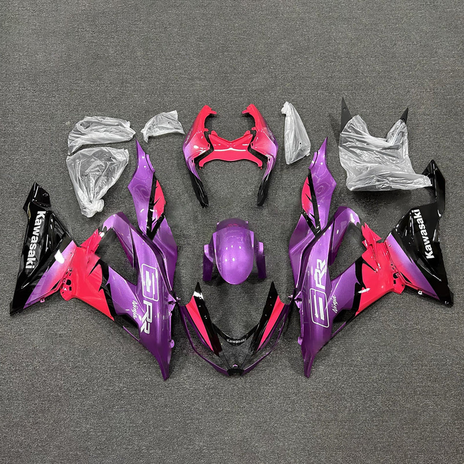 インジェクションフェアリングキット ボディワーク プラスチック ABS カワサキ ZX6R 636 2013-2018 に適合