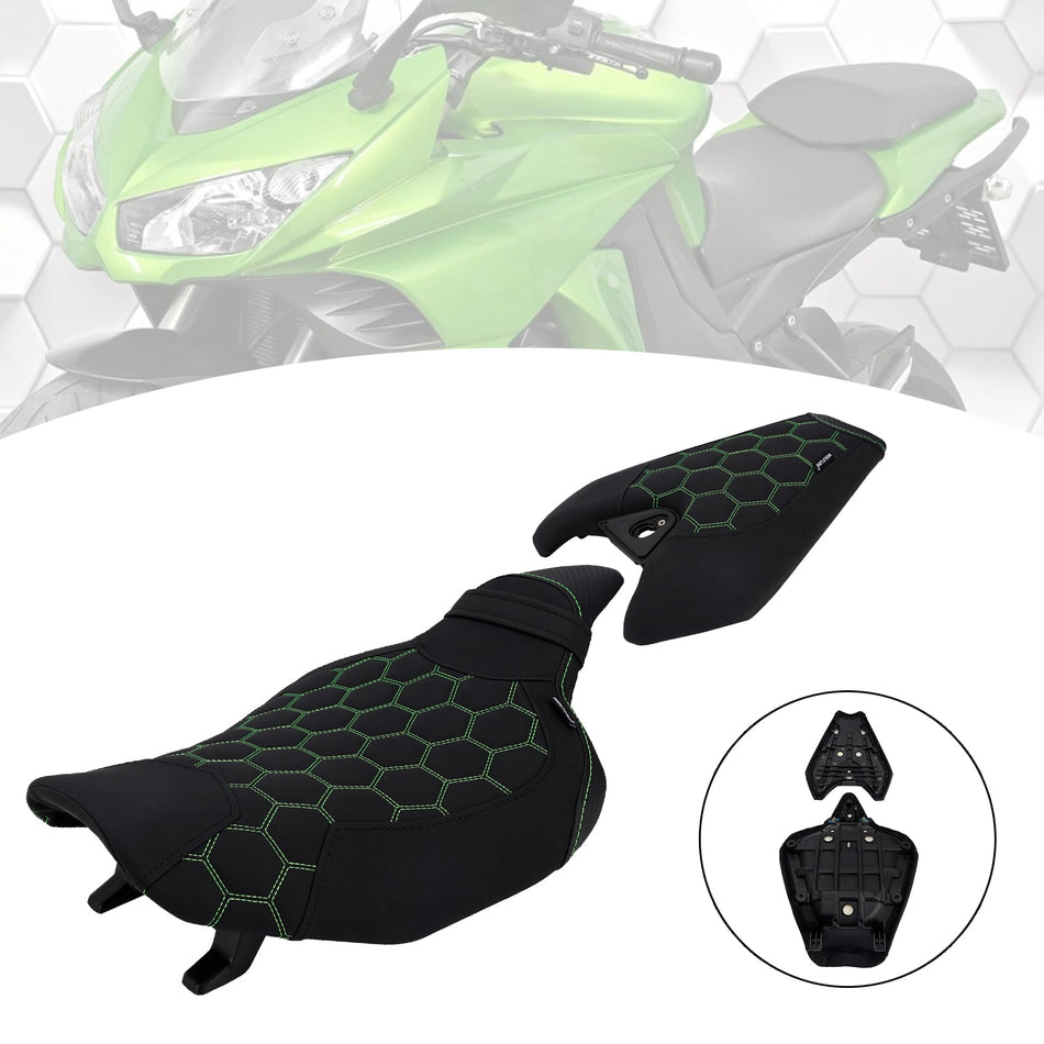 2014-2025 2024 カワサキ Z1000 ドライバー＆パッセンジャーシートキット リアクッション グリーン2