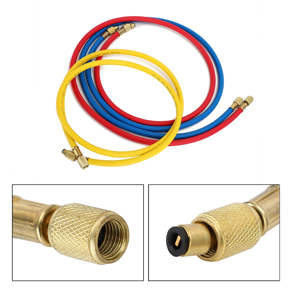 1/4" SAE 60" 5&#39; AC 充電ホース チューブ 冷媒 R134A エアコン