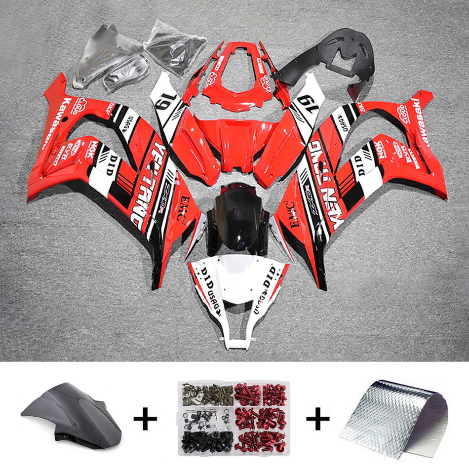 インジェクションフェアリングキット ボディワーク プラスチック ABS カワサキ ZX10R 2011-2015 に適合