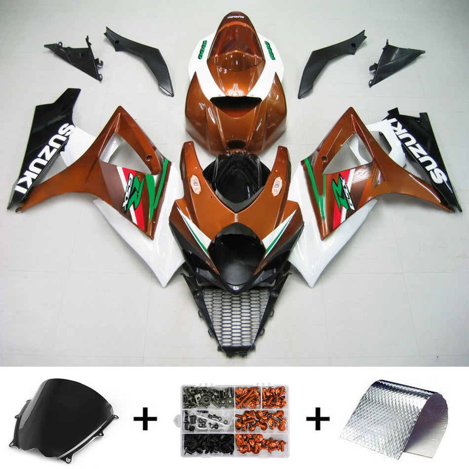 2007-2008 スズキ GSXR1000 K7 Amotopart インジェクションフェアリングキット ボディワーク プラスチック ABS #131