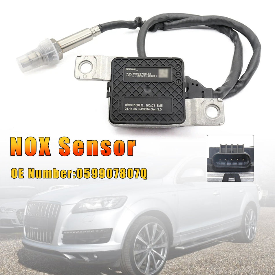 Audi Q7 4LB TDI 3.0L 2010-2015用 フロント窒素酸化物NOXセンサー 059907807Q