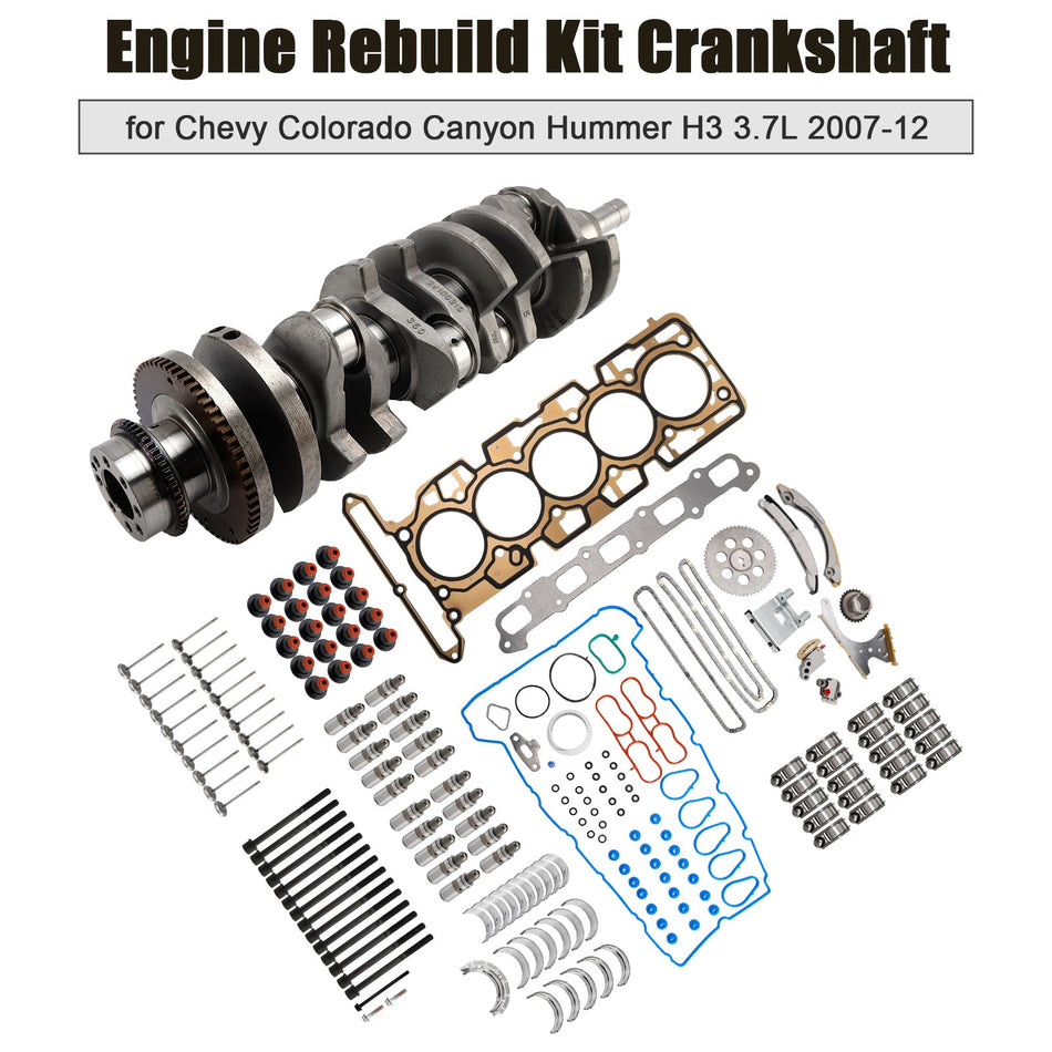 シボレー コロラド キャニオン ハマー H3 3.7L 2007-2012用エンジンリビルドキット クランクシャフト