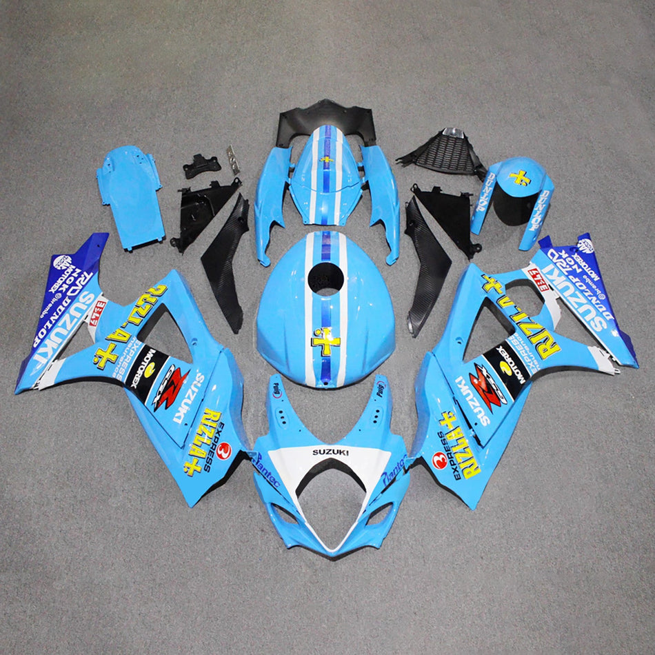 スズキ GSXR1000 2007-2008 K7用 インジェクションフェアリングキット ボディワーク プラスチック ABS