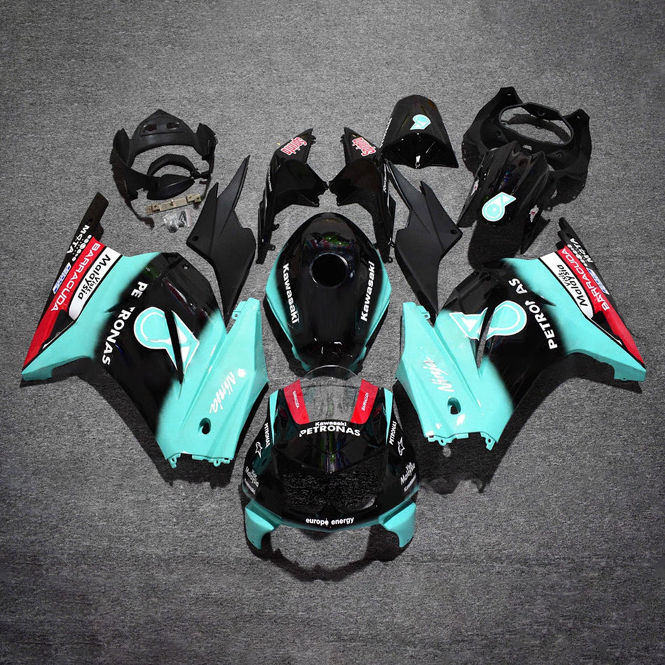 インジェクションフェアリングキット ボディワーク プラスチック ABS カワサキ EX250 Ninja250R 2008-2012 に適合