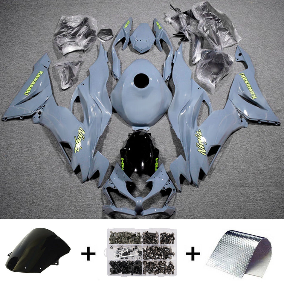 インジェクションフェアリングキット ボディワーク プラスチック ABS カワサキ ZX6R 2019-2023 に適合