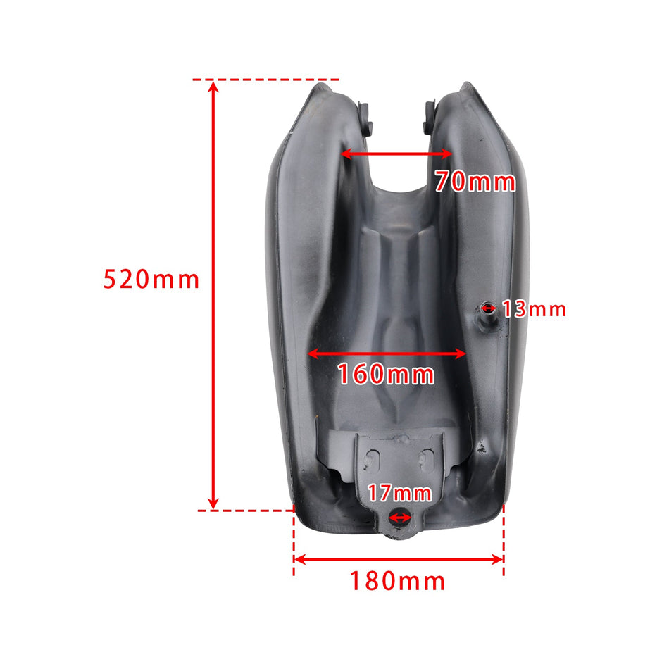 カフェレーサー ガソリン燃料タンク 9L / 2.4ガロン ホンダ CG 125用 - マットブラック