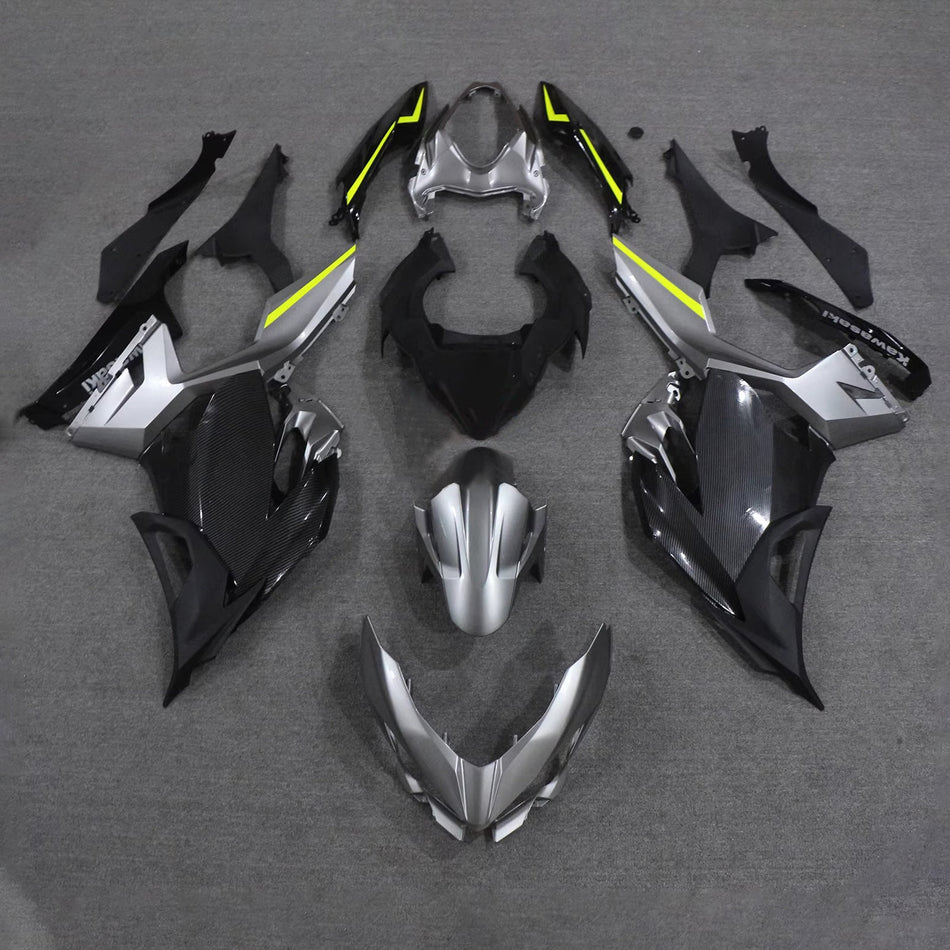 インジェクションフェアリングキット ボディワーク プラスチック ABS カワサキ EX400 Ninja400 2018-2024 に適合