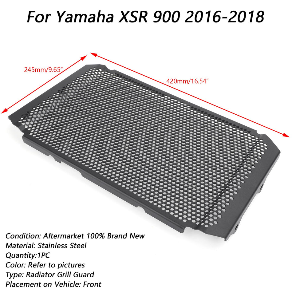 2016-2020 ヤマハ XSR 900 ブラック ラジエーターガードカバー ジェネリック