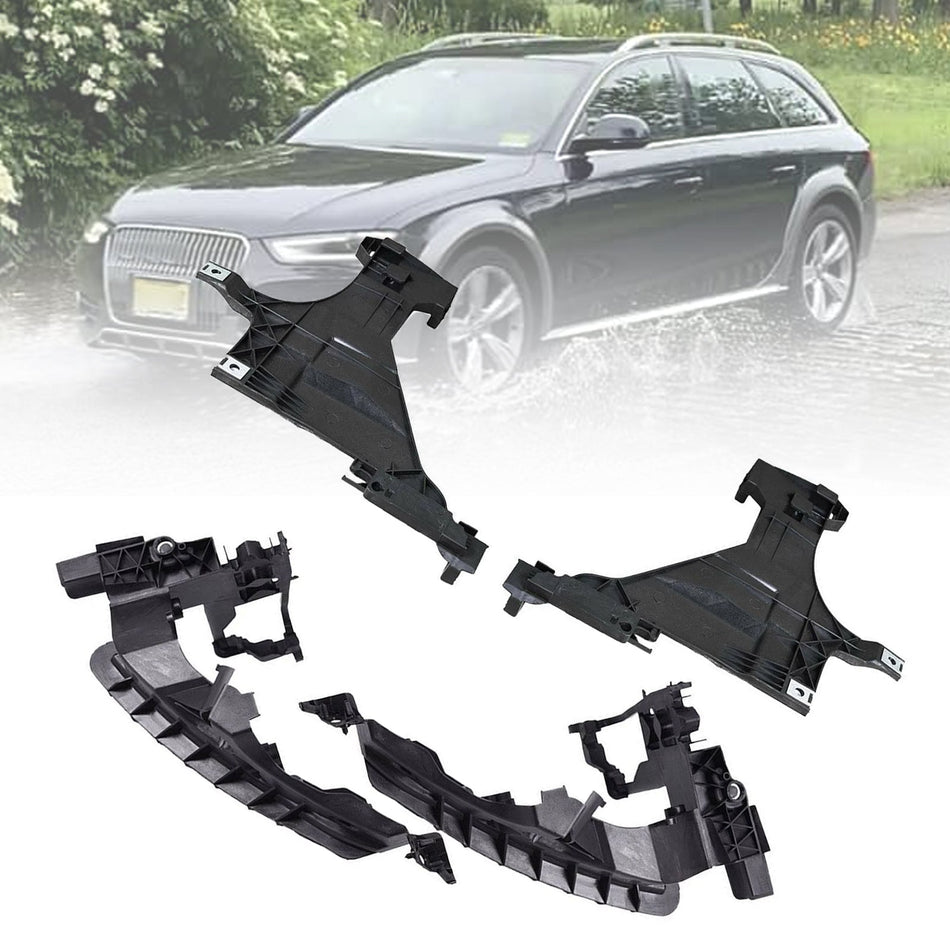 Audi A4 S4 2013 2014-2016用 フロントヘッドライトマウントサポートプレートブラケット 4個