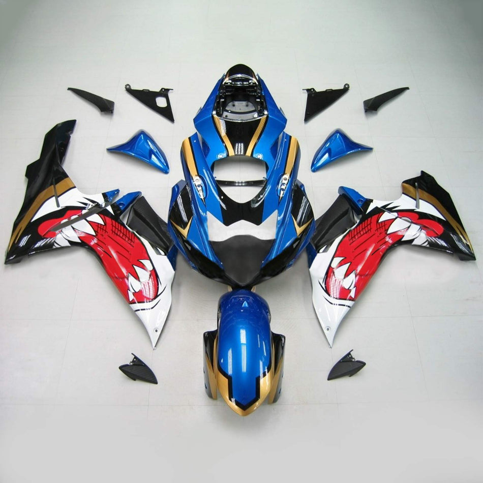 2011-2024 スズキ GSXR 600/750 K11 Amotopart インジェクションフェアリングキット ボディワーク プラスチック ABS #101