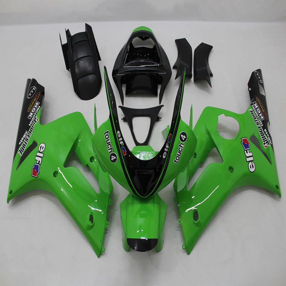 2003-2004 カワサキ ZX6R 636 インジェクションフェアリングキット ボディワーク プラスチック ABS#124