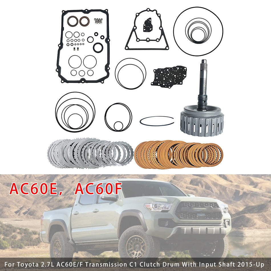 AC60E AC60F トランスミッション C1 クラッチドラム入力シャフト摩擦 トヨタ 2.7L用