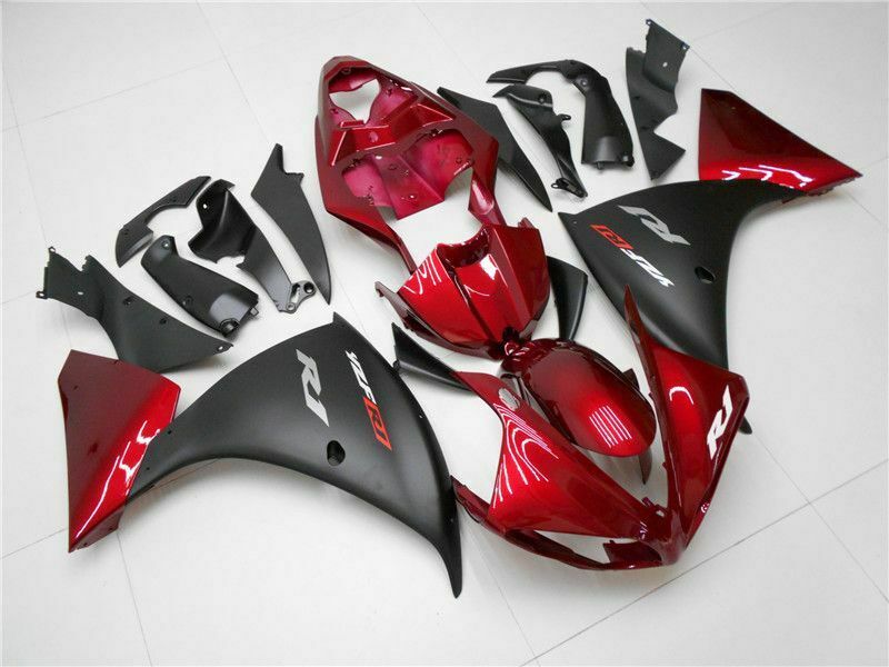 2009-2011 ヤマハ YZF R1 フェアリング レッド ブラック キット