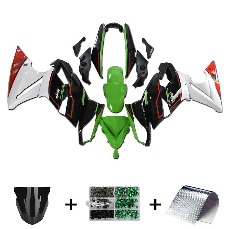 2009-2011 カワサキ Ninja 650 ER-6F EX650 インジェクションフェアリングキット プラスチック 04#