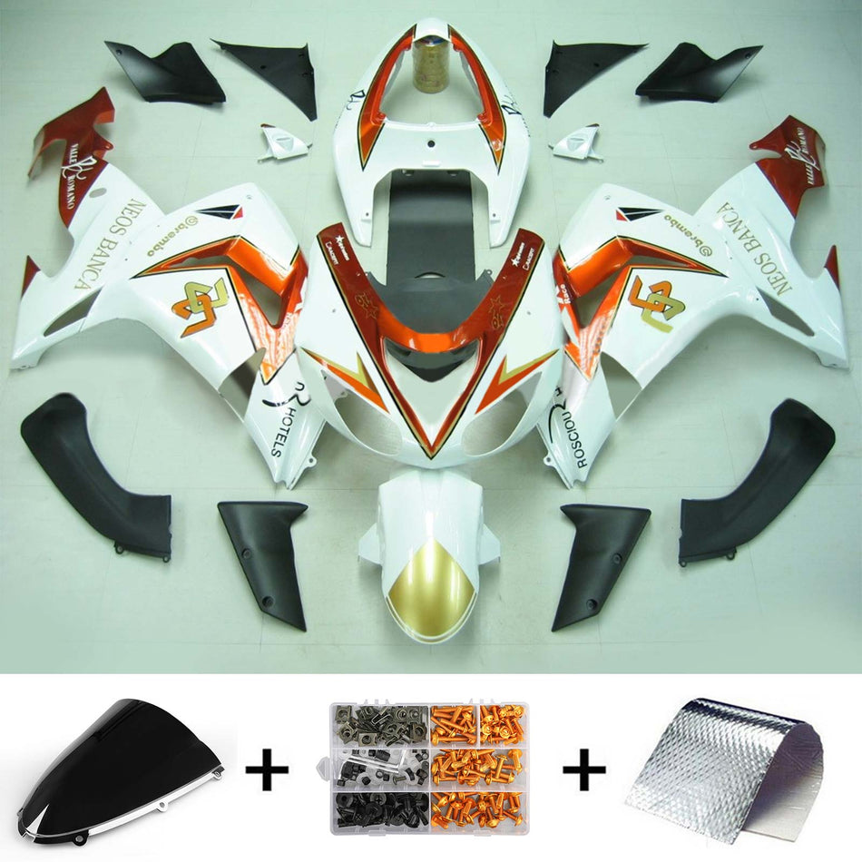 2006-2007 カワサキ ZX10R Amotopart インジェクションフェアリングキット ボディワーク プラスチック ABS #119