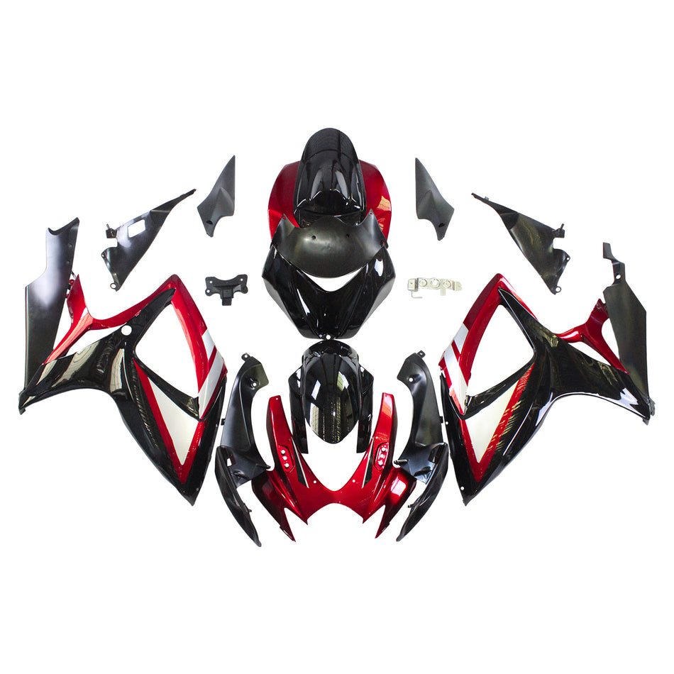 2006-2007 スズキ GSXR 600/750 K6 Amotopart インジェクションフェアリングキット ボディワーク プラスチック ABS #107