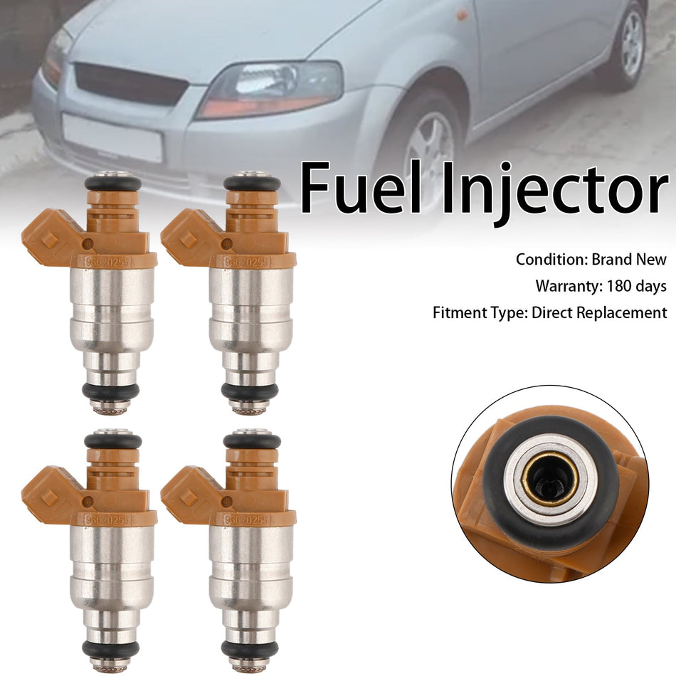4PCS 燃料インジェクター 96620255 フィット シボレー フィット デウー マティス 0.8L 1.0L 96518620