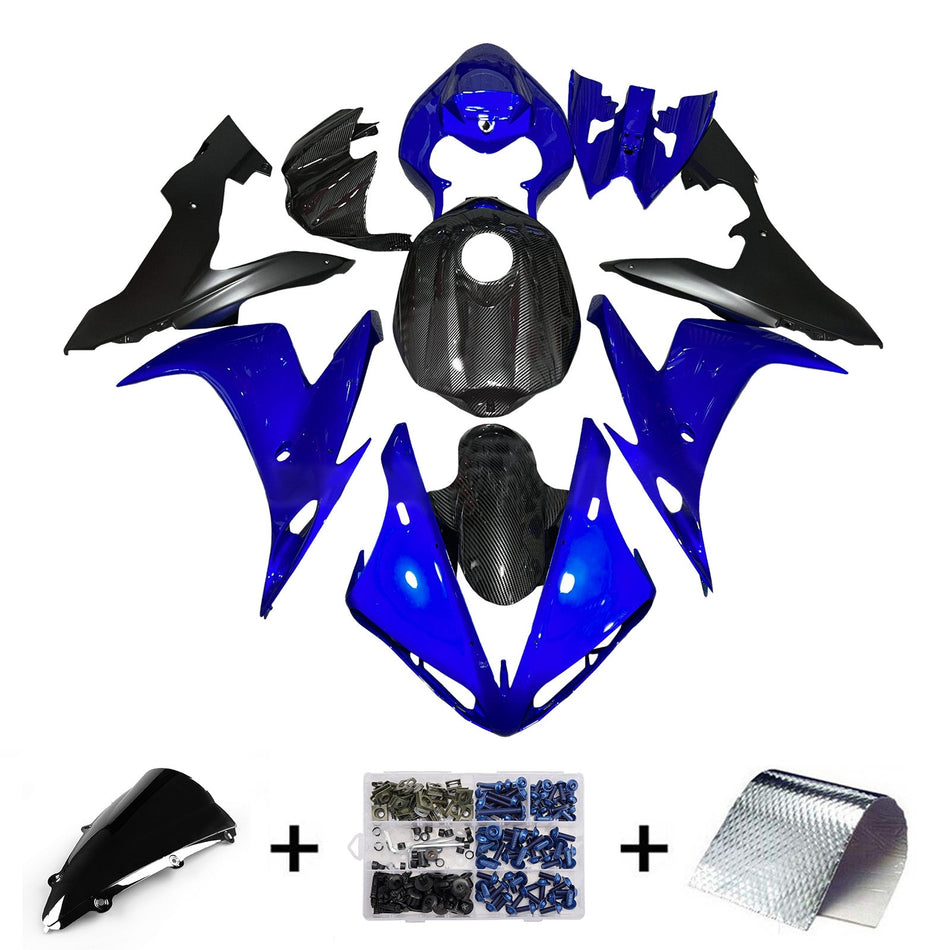 インジェクションフェアリングキット ボディワーク プラスチック ABS ヤマハ YZFR1 YZF-R1 2004-2006用