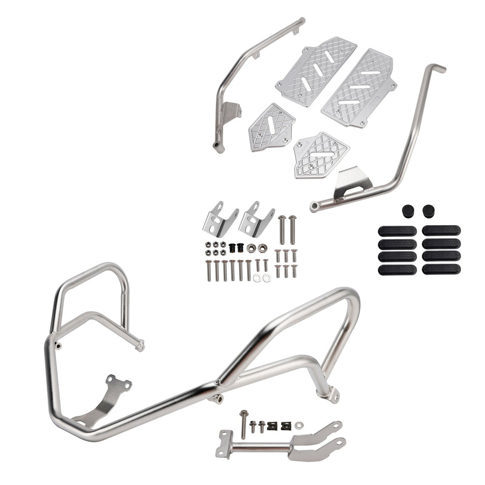 2022-2025 ホンダ Adv350 上部下部キット エンジンガードフレーム クラッシュバー シルバー