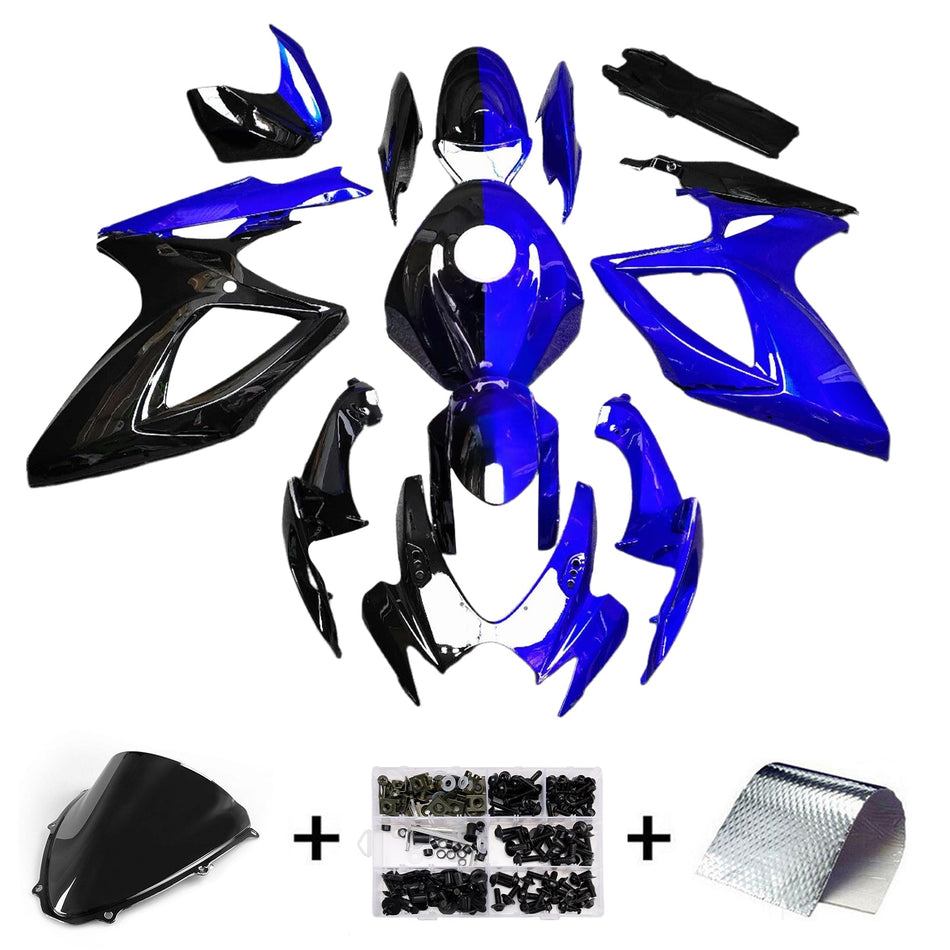 スズキ GSXR 600/750 2006-2007 K6 用 インジェクションフェアリングキット ボディワーク プラスチック ABS