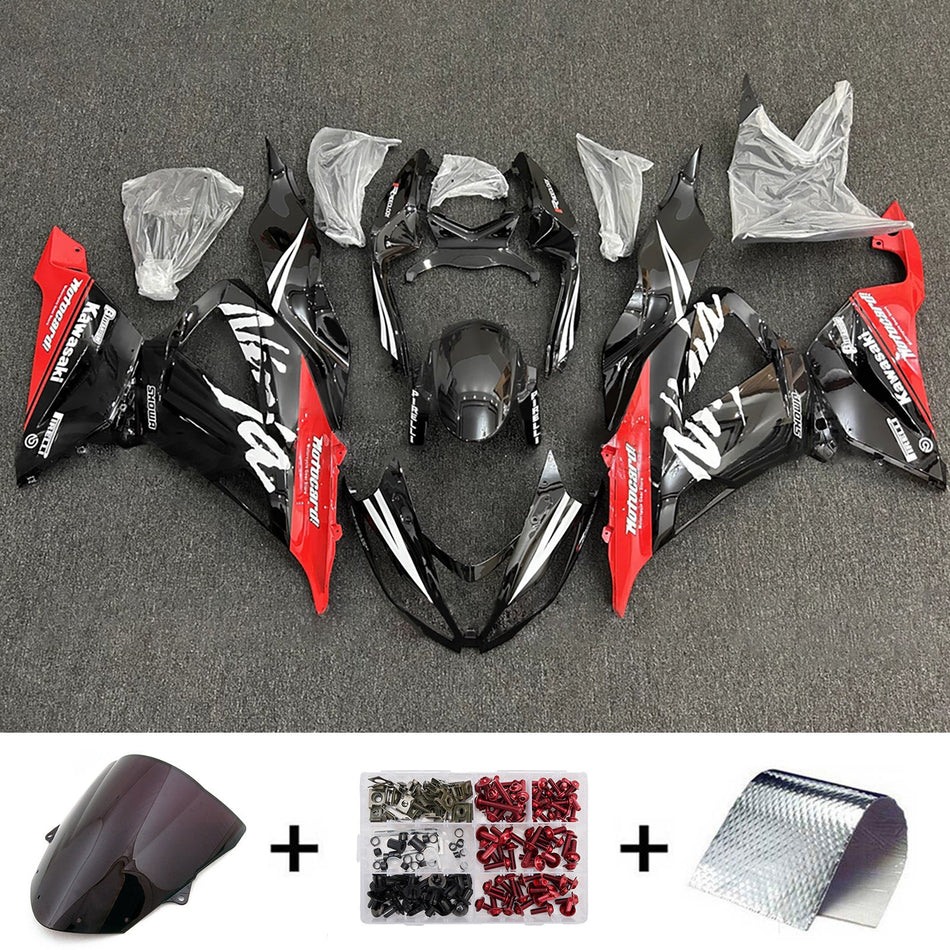 インジェクションフェアリングキット ボディワーク プラスチック ABS カワサキ ZX6R 636 2013-2018 に適合