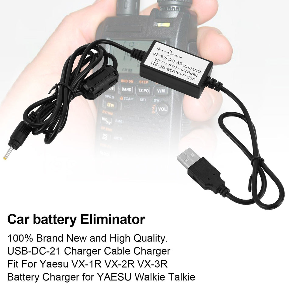 Vx-1R Vx-2R Vx-3R 用 USB-DC-21 ケーブル充電器 トランシーバー用バッテリー充電器