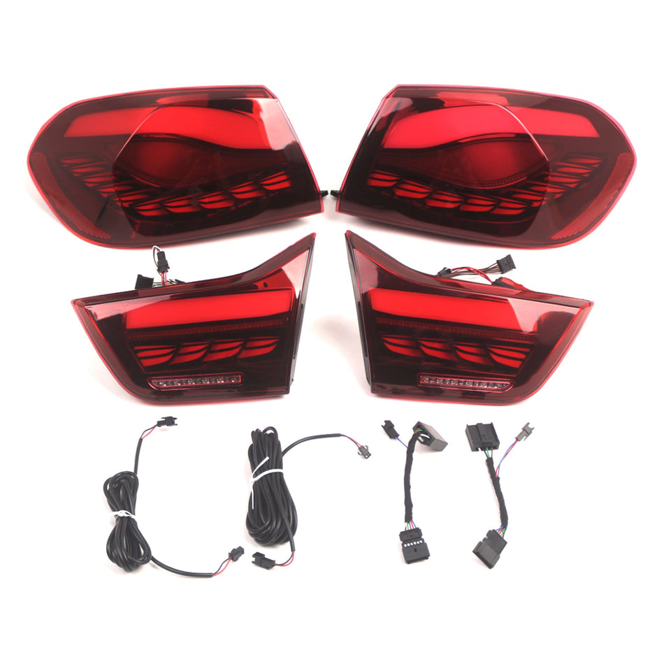2013 2014-2020 BMW F32 (クーペ/コンバーチブル) L&amp;R レッド LED テールライト リアランプアセンブリ 63217296100 63217296099