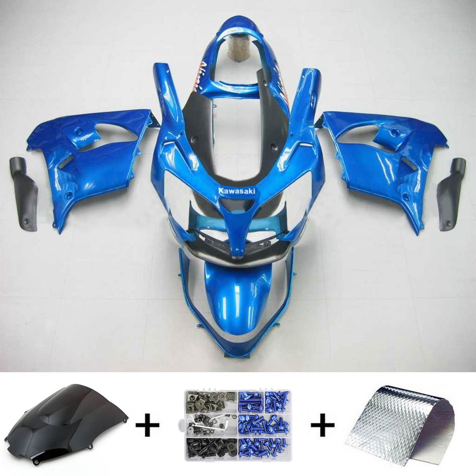 2000-2001 カワサキ ZX9R Amotopart インジェクションフェアリングキット ボディワーク プラスチック ABS #115