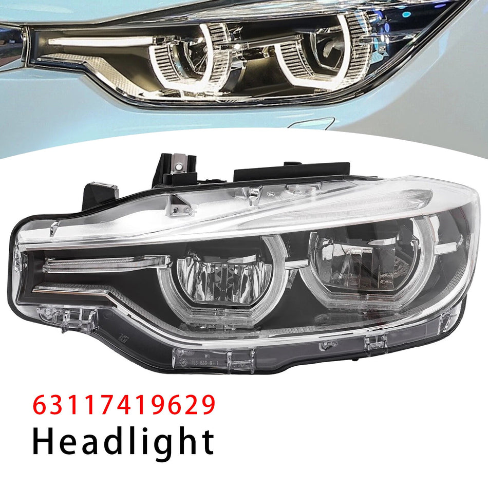 BMW 3シリーズ F30 F31 2016-2019 AFS非搭載車用 左LEDヘッドライト 63117419629
