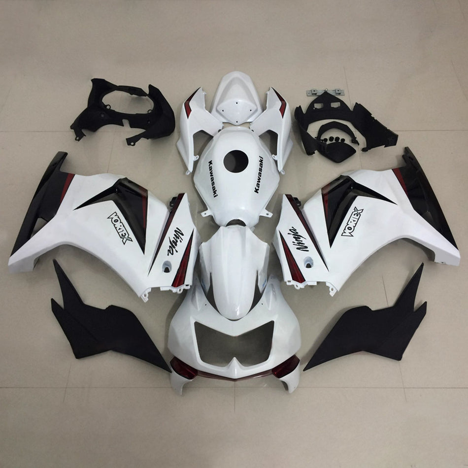 インジェクションフェアリングキット ボディワーク プラスチック ABS カワサキ EX250 Ninja250R 2008-2012 に適合