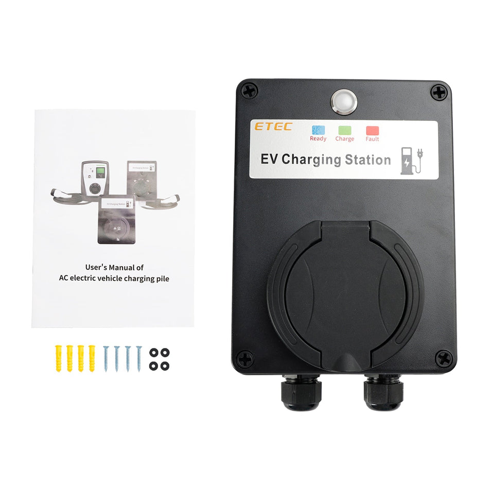 EV 充電器 充電ウォールボックスユニットソケット Rapid EV WallBox 32A 22KW タイプ2 IP65