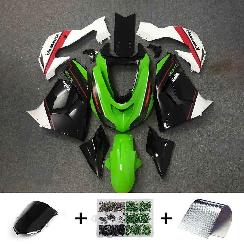 インジェクションフェアリングキット ボディワーク プラスチック ABS カワサキ ZX10R 2006-2007 に適合