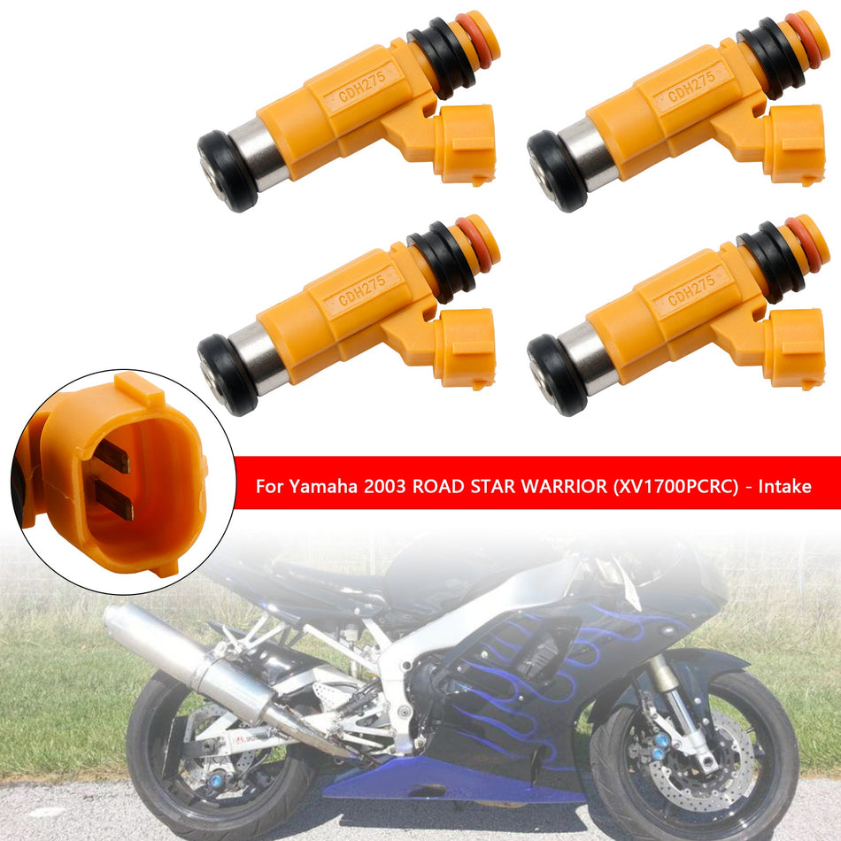 ヤマハ FJR1300 ロードスターウォリアー XV1700 5FL-13761-00-00 用 4PCS 燃料インジェクター