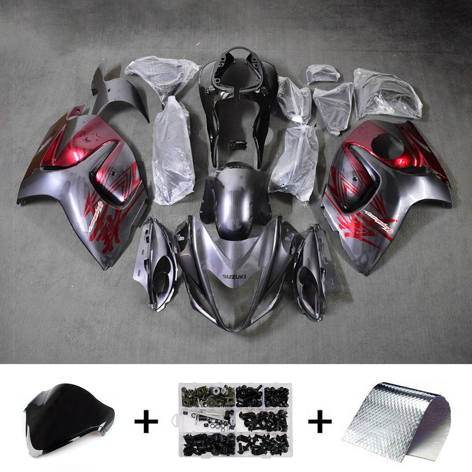 スズキ ハヤブサ GSX1300R 2008-2020 用 インジェクションフェアリングキット ボディワーク プラスチック ABS