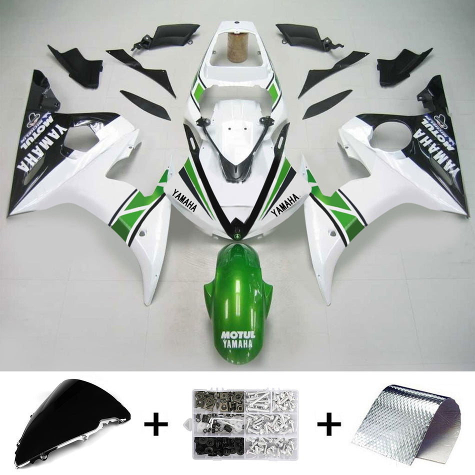 2003-2004 ヤマハ YZF 600 R6 2006-2009 R6S Amotopart インジェクションフェアリングキット ボディワーク プラスチック ABS #130