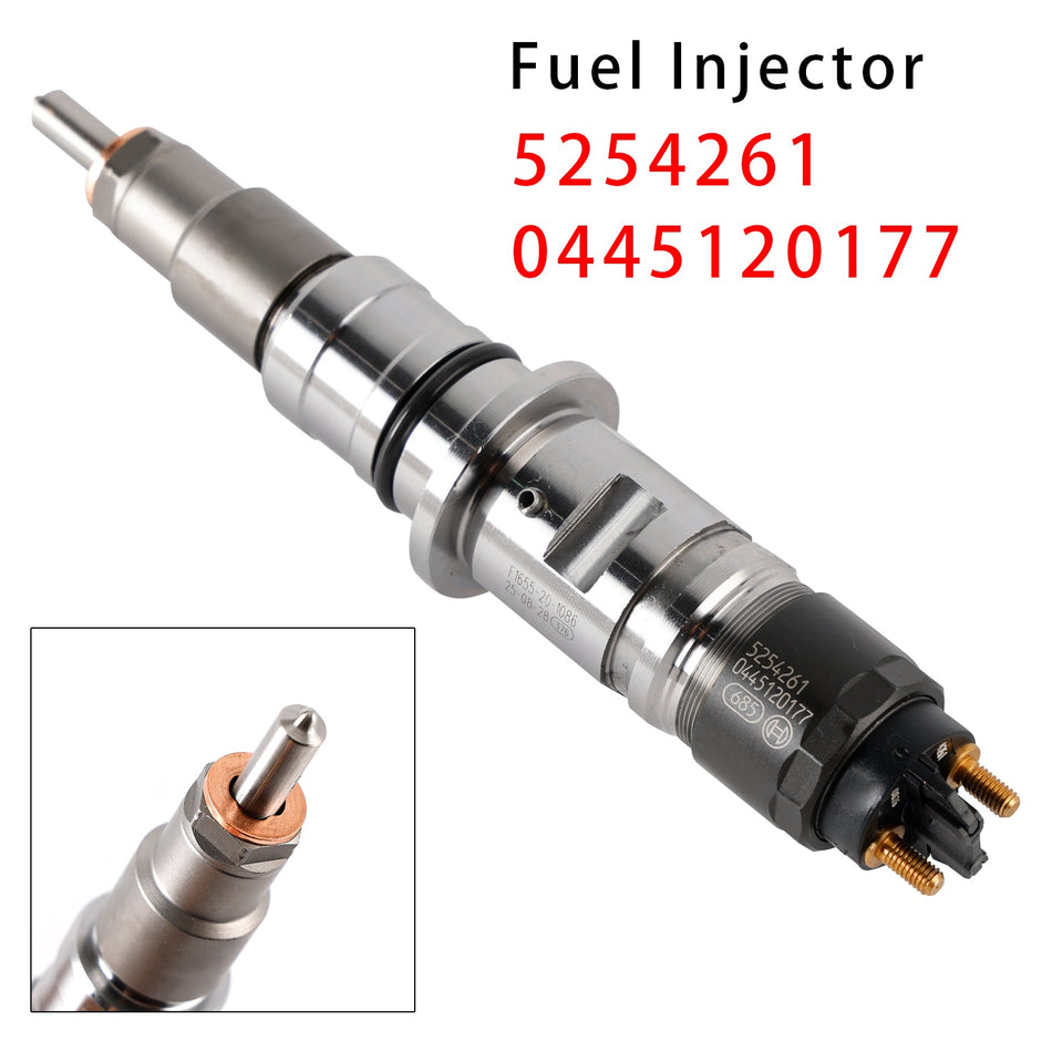 カミンズ ISB 6.7L QSB 4.5L 6.7L 5254261 0445120177 用燃料インジェクター 1個