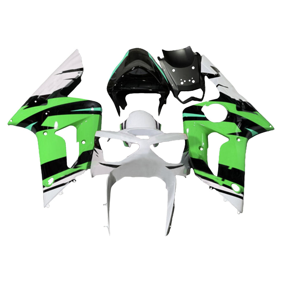インジェクションフェアリングキット ボディワーク プラスチック ABS カワサキ ZX6R 636 2003-2004 に適合