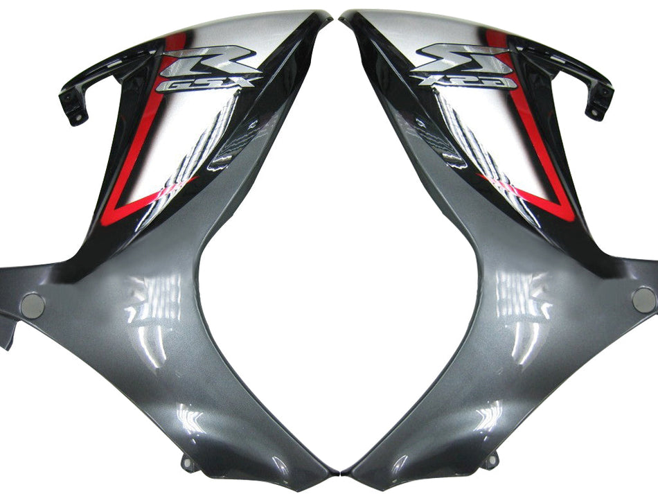 2006-2007 スズキ GSXR 600 750 レッド シルバー ブラック GSXR レーシングフェアリング ジェネリック